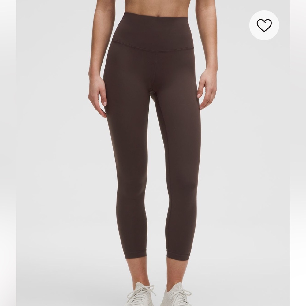 Lululemon Wunder Train High Rise Tight 25”, Size 8, Espresso